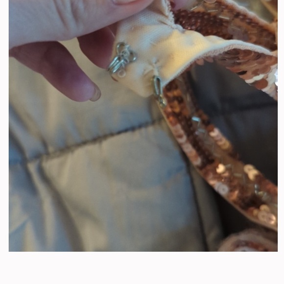 Rose Gold Sparkly Maxi Dress - Picture 4 of 6